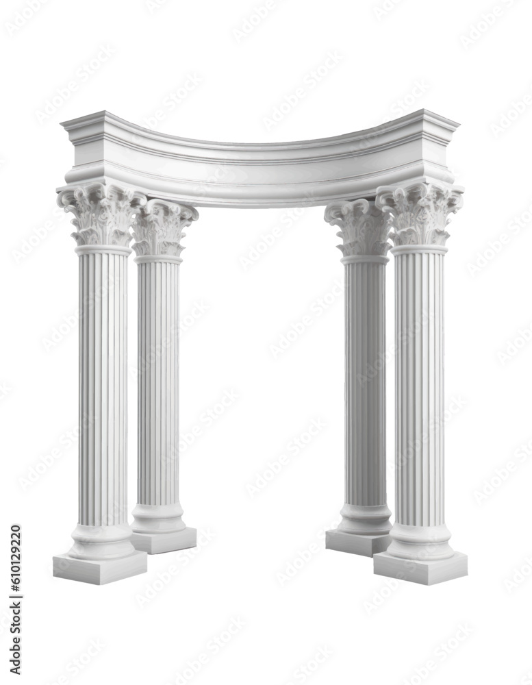 Naklejka premium Column arch isolated