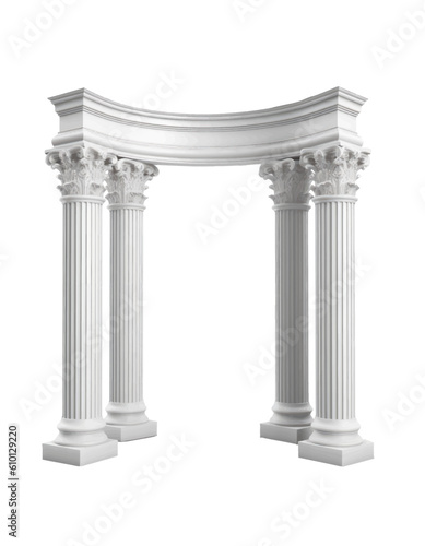 Column arch isolated photo