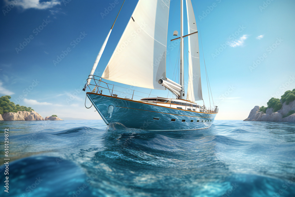 Fototapeta premium Summer Sports and Fitness Travel - Football, Gym Workouts, Tennis, Soccer, Basketball, Golf, MMA, Volleyball, Baseball, and Calisthenics for an Active Summer Sport Outdoor Bike Cycle Sky Generative Ai