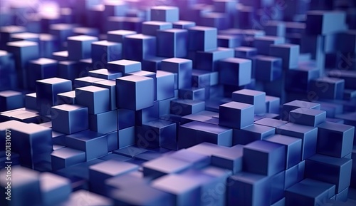 a blue abstract 3d background with a design Generative AI