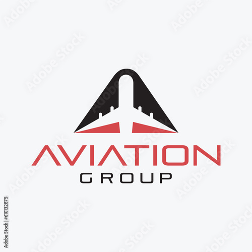 aviation logo design vector for business