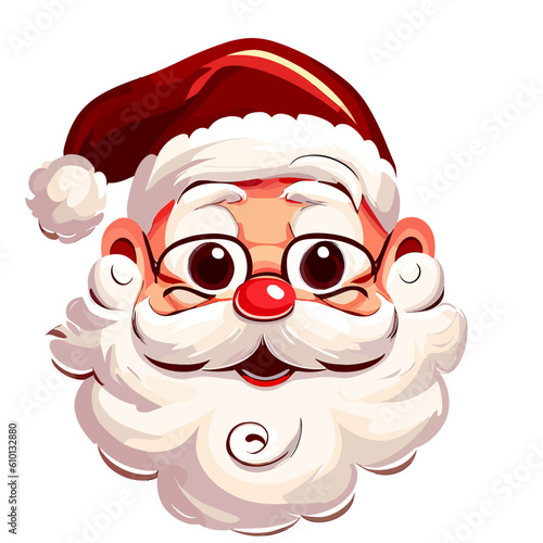 Santa Claus Face - Merry Christmas & Happy Holidays