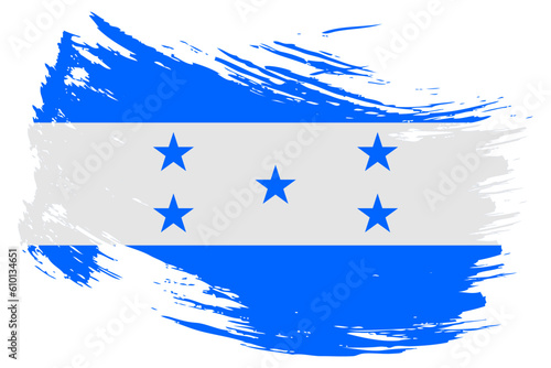 Tablou pe pânză Honduras brush stroke flag vector background