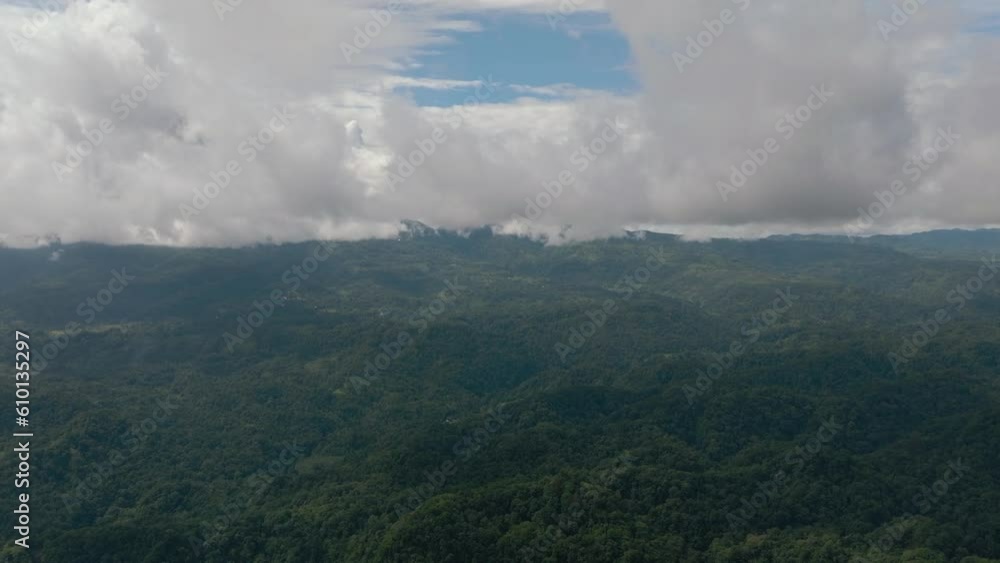 Aerial view of jungle and mountains in Sumatra, Indonesia. Aerial view of jungle and mountains in Sumatra, Indonesia.