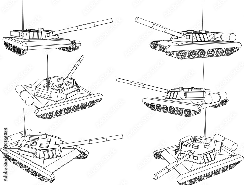 Vector illustration sketch of battle tank vehicle cartoon Vector illustration sketch of battle tank vehicle cartoon