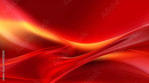 Anniversary red festive party building abstract red wave background material
