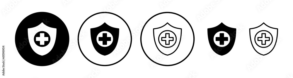 Health insurance icon vector. medical insurance icon