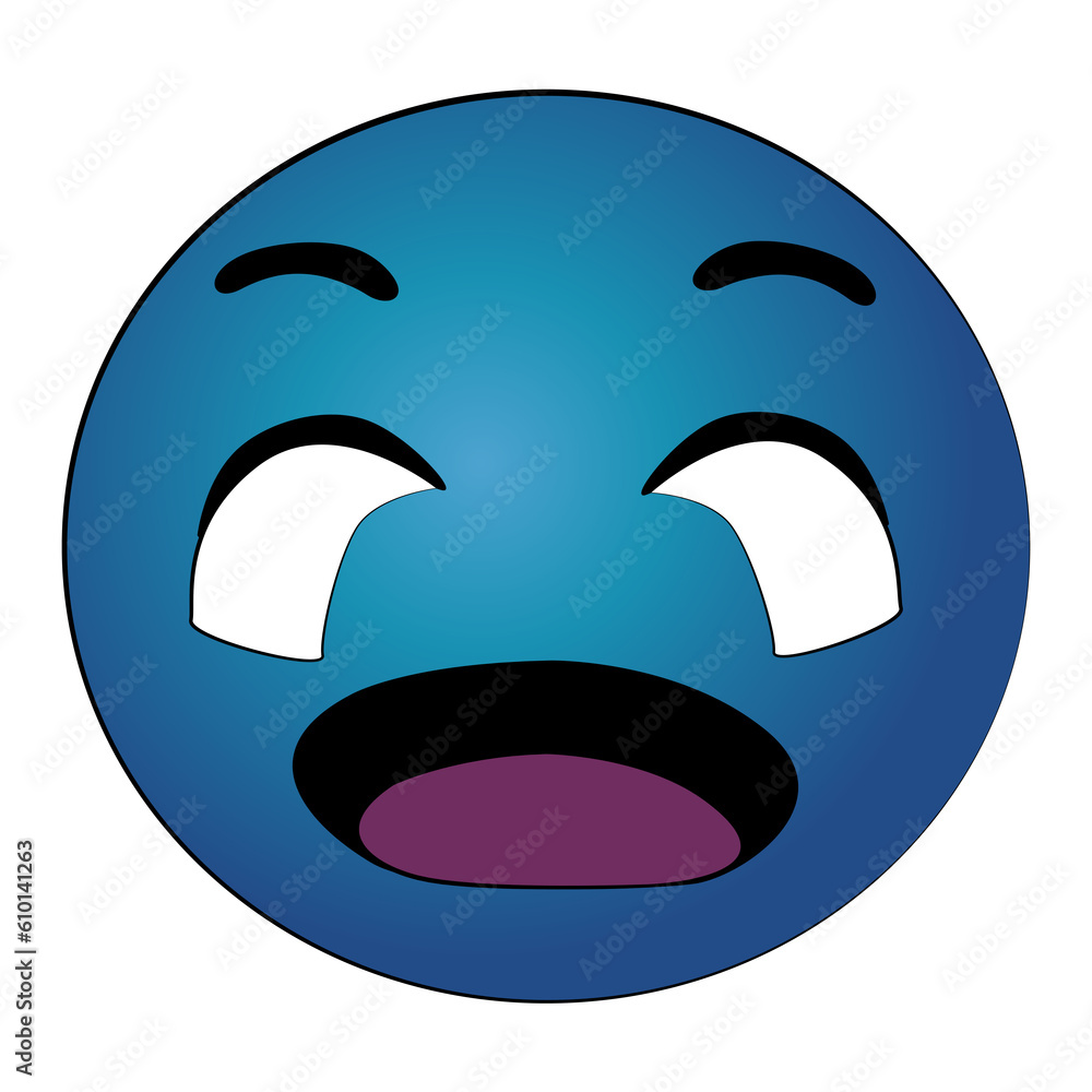 Emoji cried isolated cartoon design on transparent background, creative art emoji icon clipart element Emoji cried isolated cartoon design on transparent background, creative art emoji icon clipart element