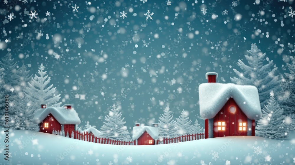 snowflakes banner with generative ai snowflakes banner with generative ai