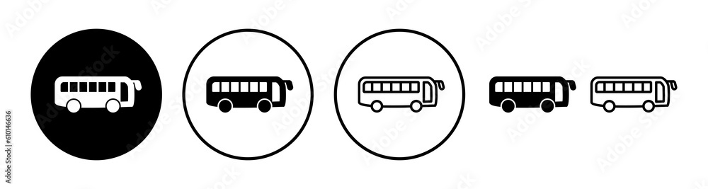 Bus icon vector. bus vector icon