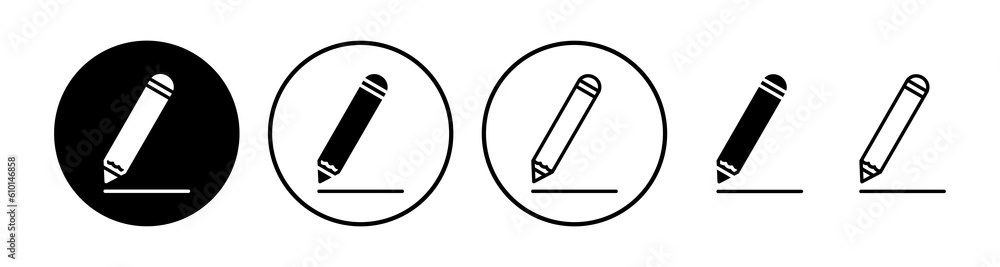 Edit icon vector. edit document sign and symbol. pencil Edit icon vector. edit document sign and symbol. pencil