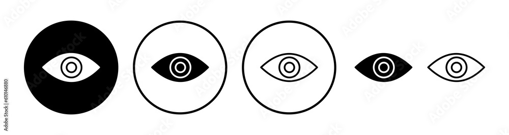 Eye icon. Look and Vision icon. Eye vector icon Eye icon. Look and Vision icon. Eye vector icon