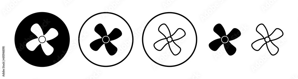 Fan icon vector. blower icon. propeller. ceiling Fan icon vector. blower icon. propeller. ceiling