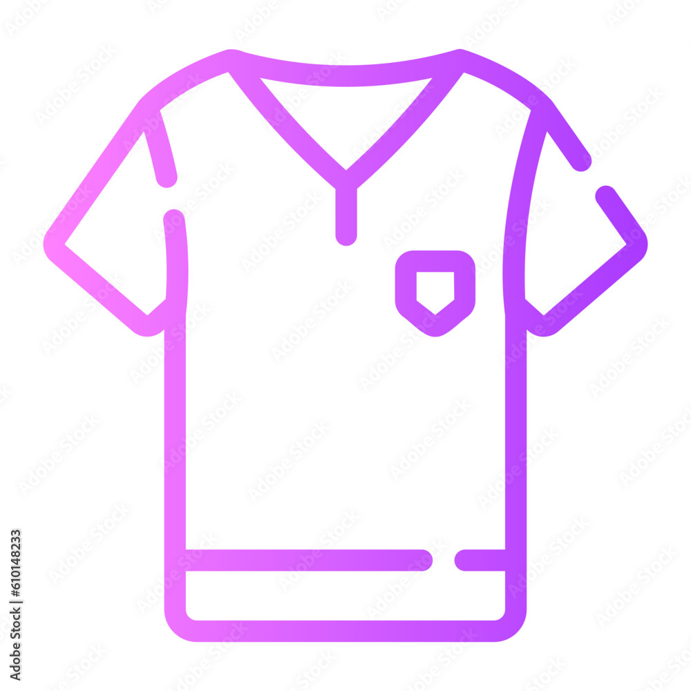 shirt Line Gradient Icon