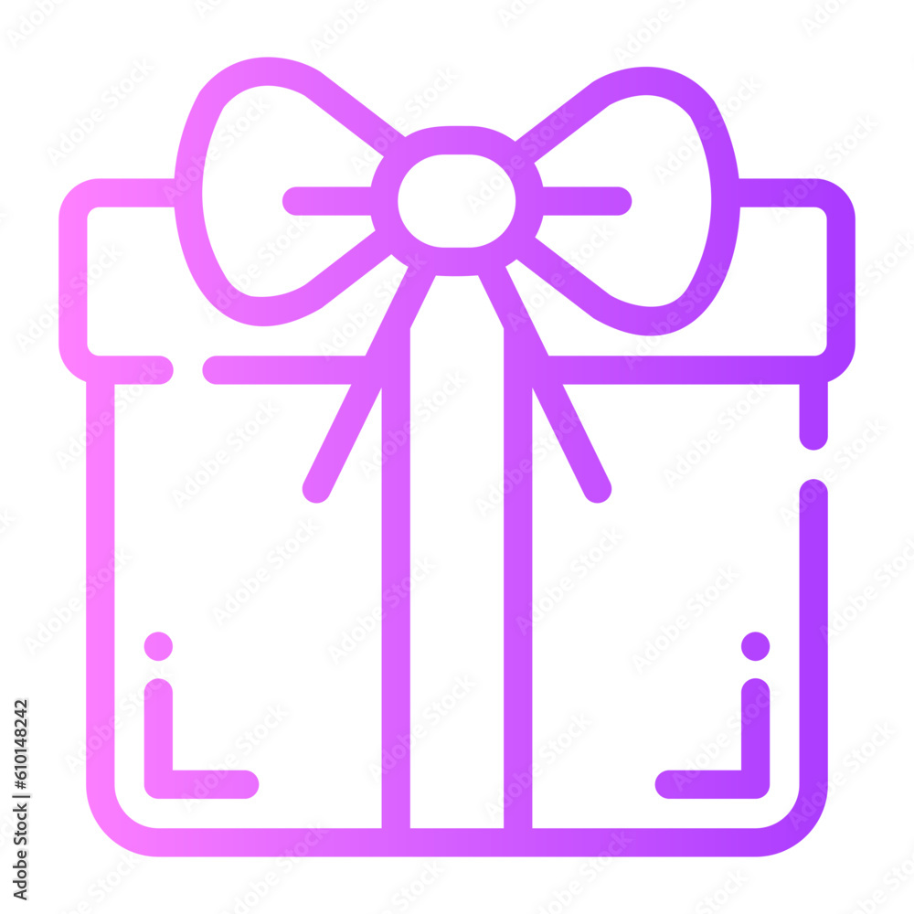gift Line Gradient Icon gift Line Gradient Icon