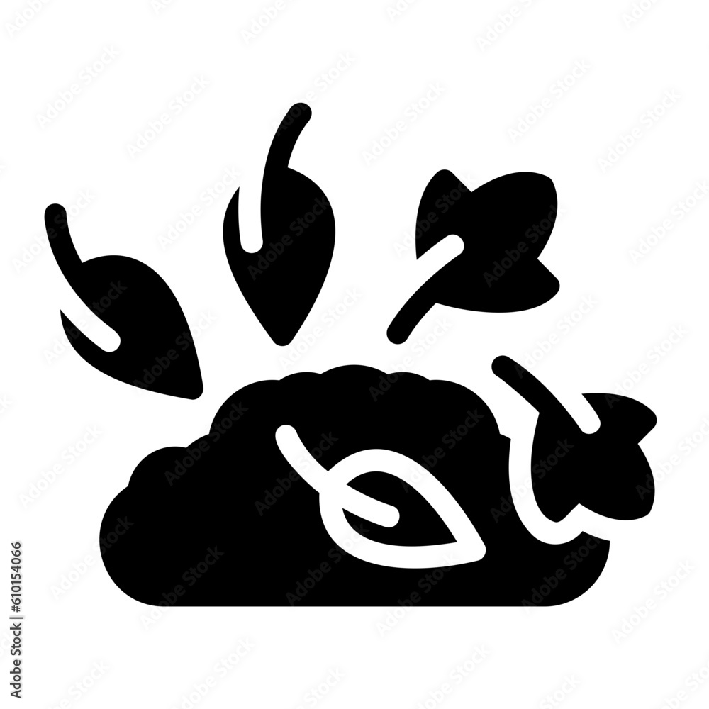 dry leaf glyph icon dry leaf glyph icon