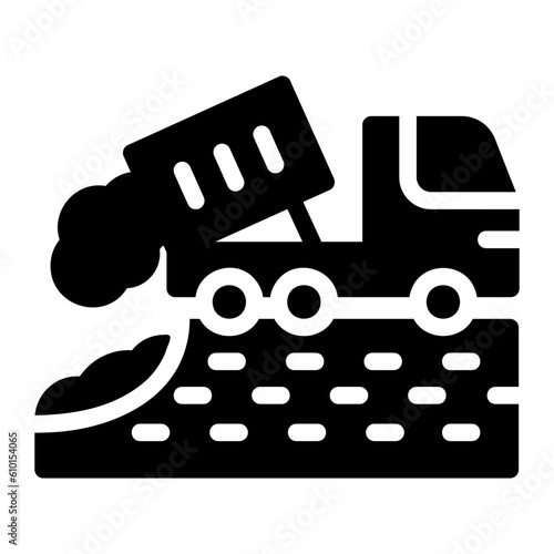 landfill glyph icon