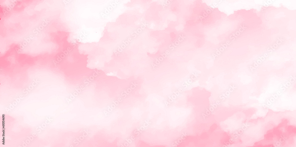 Soft cloudy is pink, Abstract sky background in sweet color.