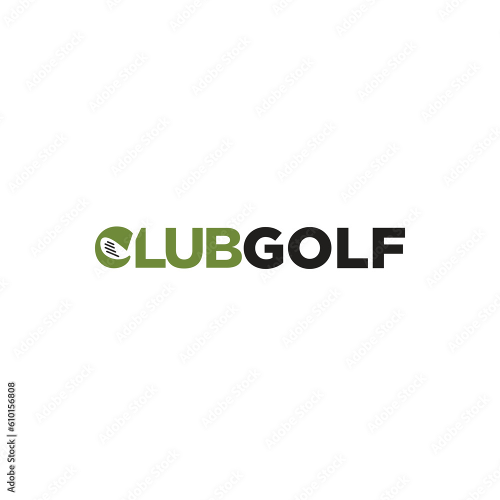 Club Golf Wordmark logo icon vector template.eps Club Golf Wordmark logo icon vector template.eps