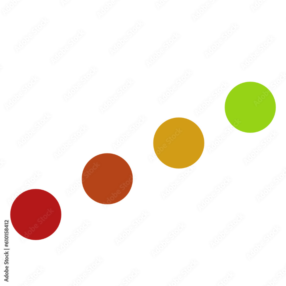 set of colored circles set of colored circles