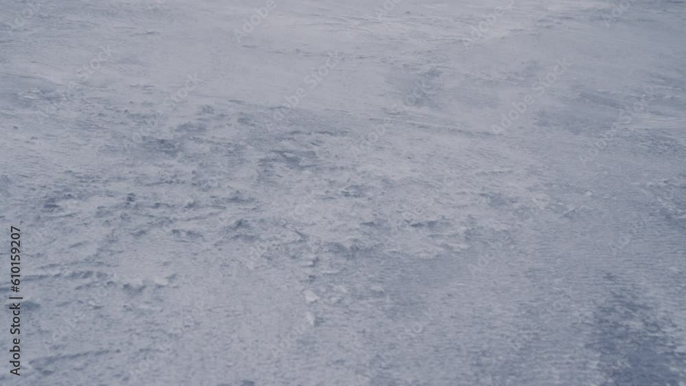 Reynisfjara Beach's Black Sands Covered In Snow Reynisfjara Beach's Black Sands Covered In Snow