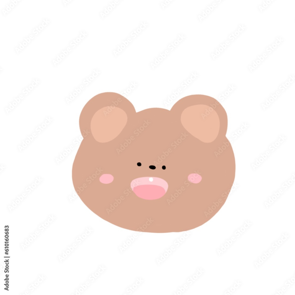 illustration of little brown bear cartoon character illustration of little brown bear cartoon character