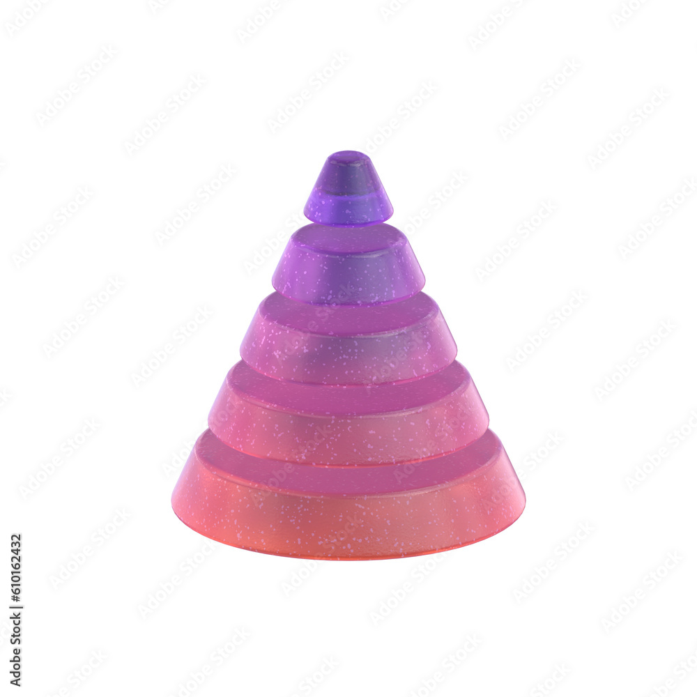 3d Rendering - Gradient Glass Abstract Geometric Object 3d Rendering - Gradient Glass Abstract Geometric Object