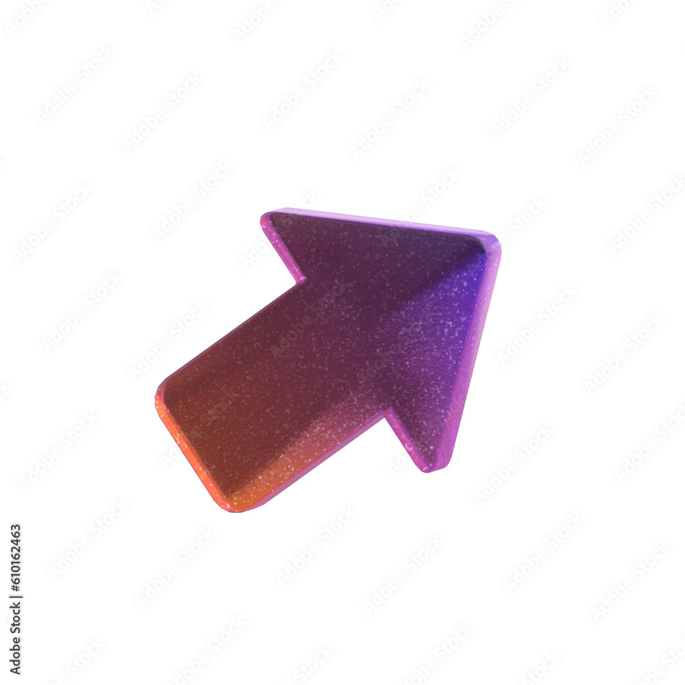 Fototapeta premium 3d Rendering - Gradient Glass Abstract Geometric Object