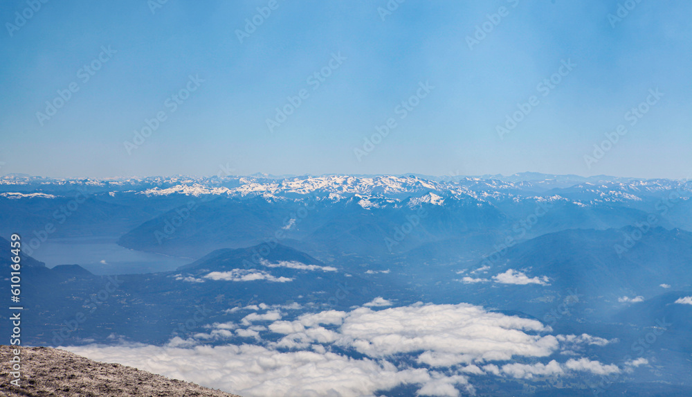 View from Villarrica Volcano in Pucon, Chile View from Villarrica Volcano in Pucon, Chile