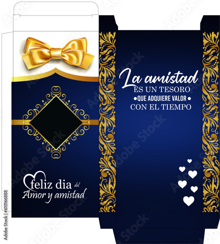 CAJA, AMISTAD, REGALO, NOVIA, AMIGO, AMIGA, DETALLE, CARTEL, AFICHE, MOÑO, DECORACION