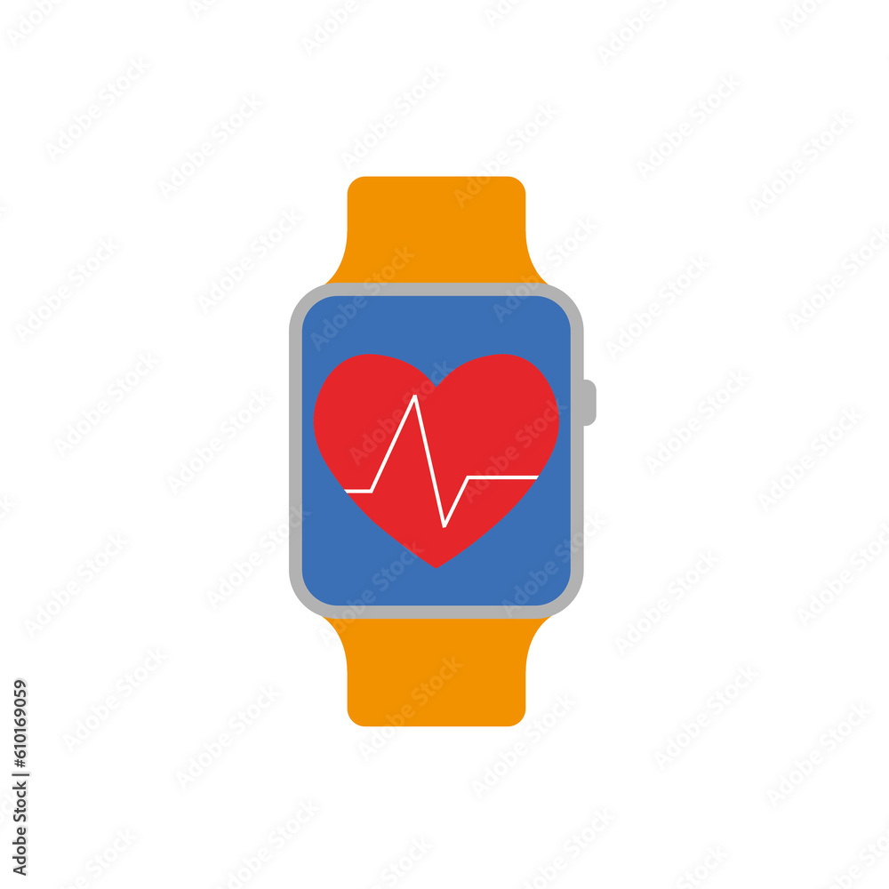 Smart watch and fitness tracker isolated, sport and technology concept Smart watch and fitness tracker isolated, sport and technology concept