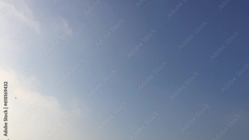 blue sky with clouds - Timelapse 4K blue sky with clouds - Timelapse 4K