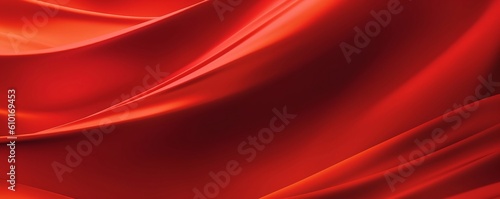 Red silk background, Generative AI