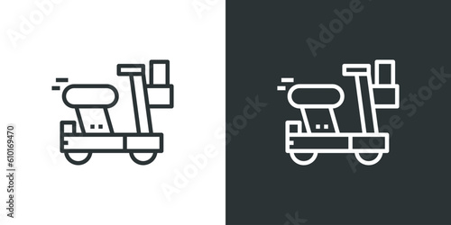 Motorcycle. Transportation icon