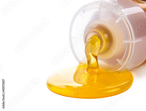 honey in plastic tube isolated on transparent png