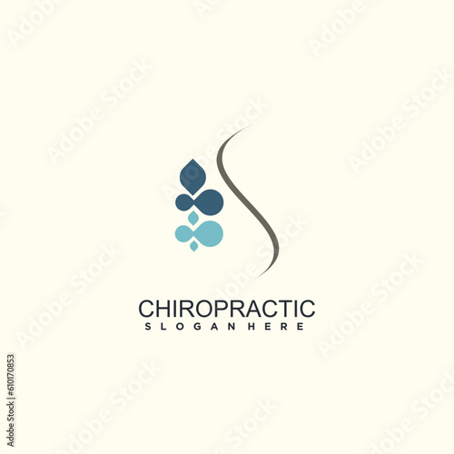 Chiropractic logo design with fresh and creative abstract idea