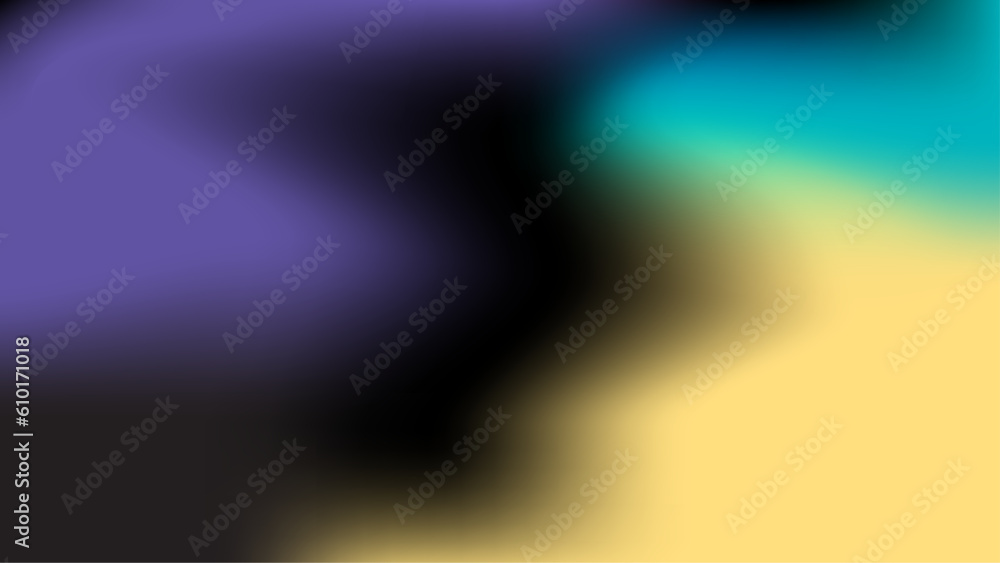 Minimalistic soft gradient background design. Contemporary art walllpaper with brigh neon blending colors. Retro futuristic style