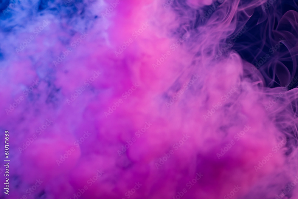 AI Generative atmospheric smoke puff cloud design elements on a dark background. AI Generative atmospheric smoke puff cloud design elements on a dark background.
