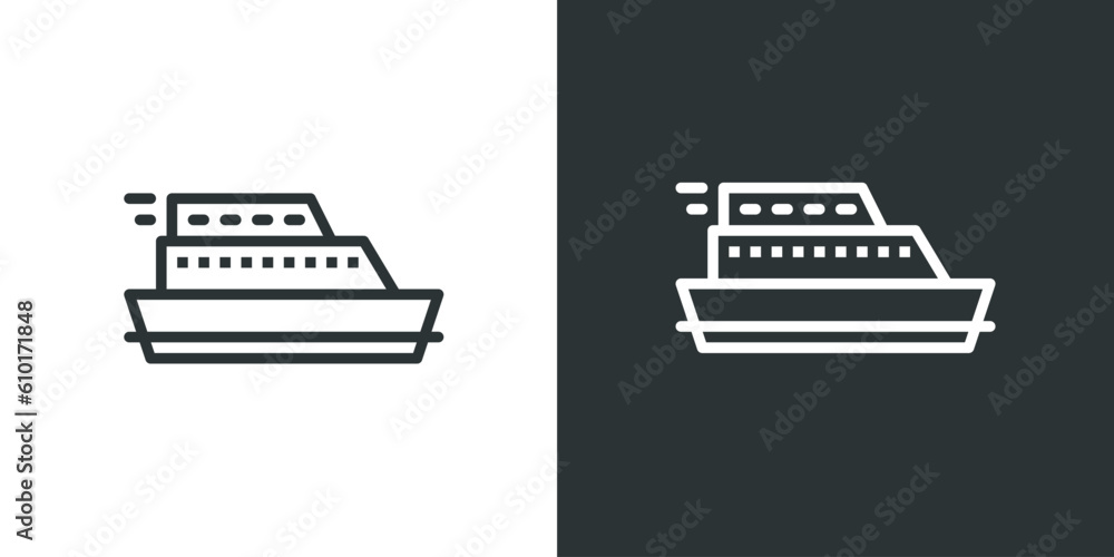 Yacht. Transportation icon