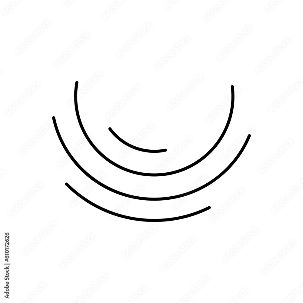 curve round line element curve round line element