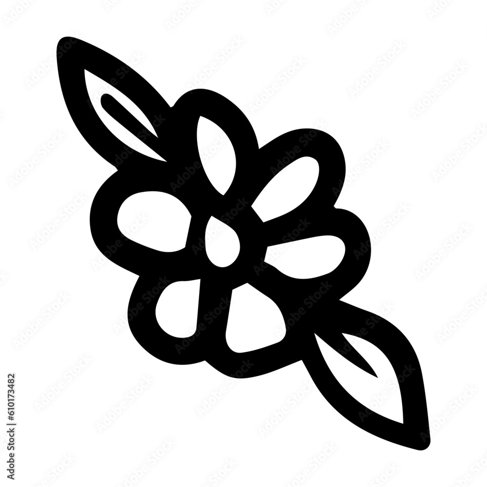 hand drawn flower