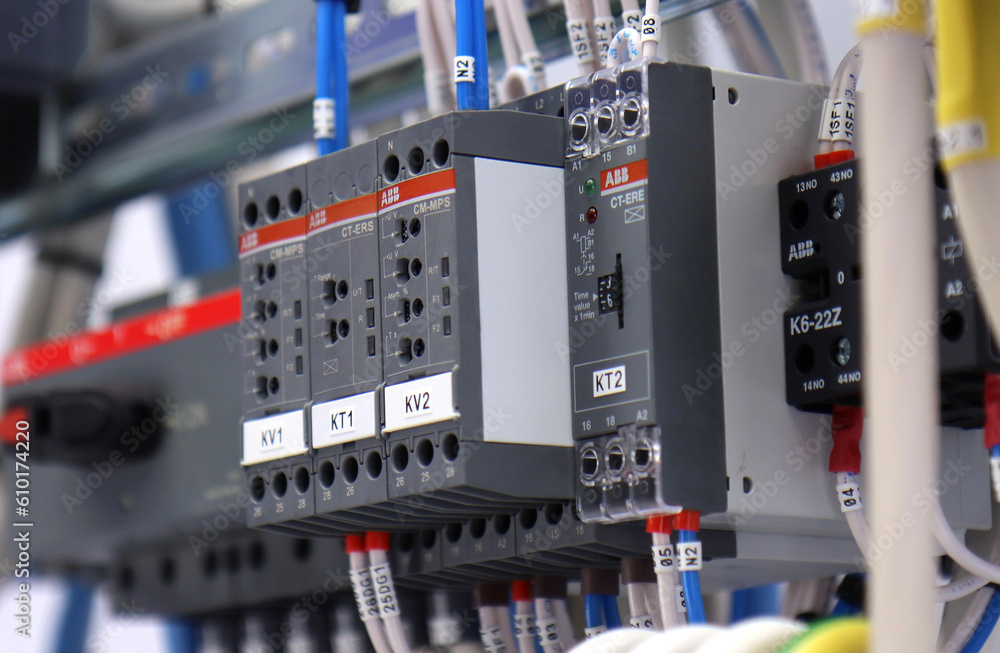 Fotografia do Stock: ABB automation for monitoring the input voltage in ...