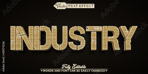 Industry Editable Text Effect Template