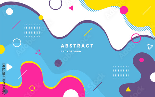 Abstract colorful modern elegant design backgrounds. Modern colorful abstract geometric shape. Memphis style backgrounds. Illustration vector 10 eps.