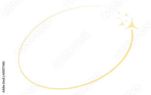 star oval frame