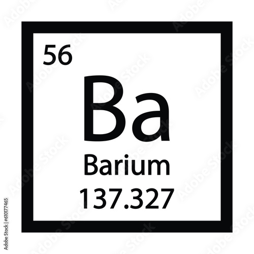 barium icon vector