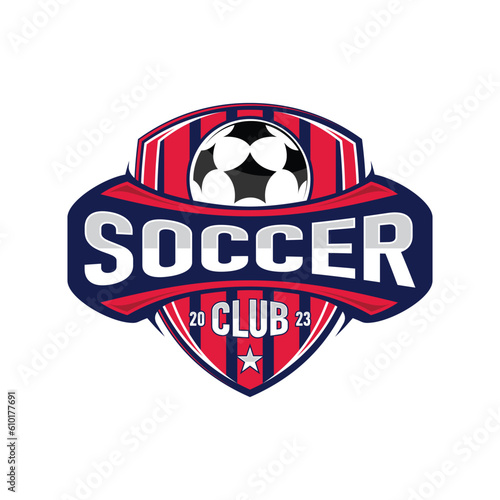 Soccer Club design emblem for sport soccer team