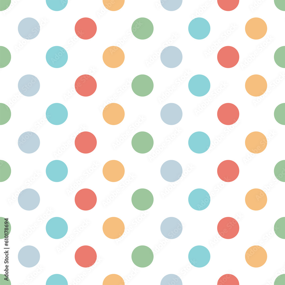 Polka dot seamless pattern. abstract background.
