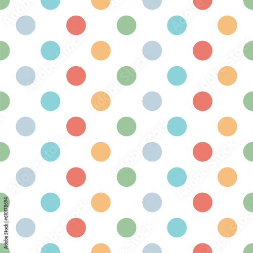 Polka dot seamless pattern. abstract background. 