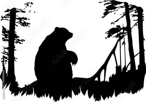 silhuette sloth animal images